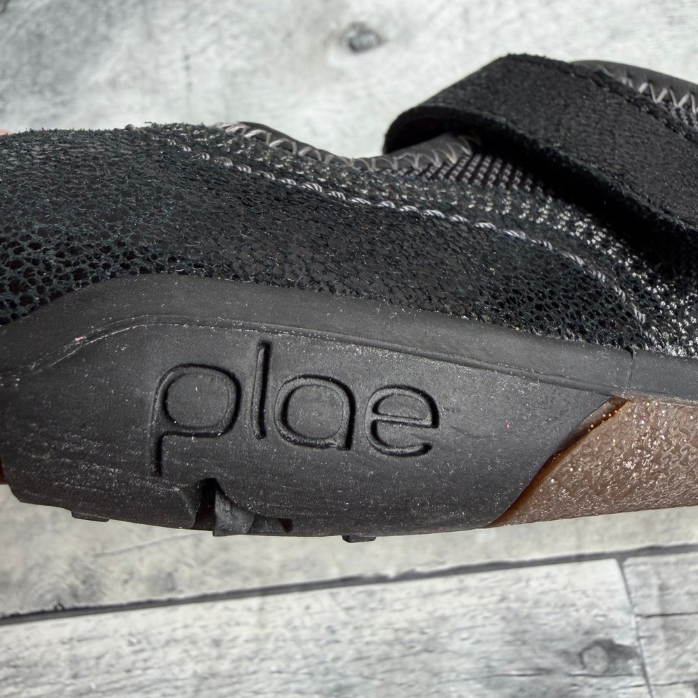Plae Emme Black Shimmer Mary Jane Sneakers Kids 10.5 US - Picture 3 of 8